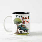 Tasse 2 Couleurs "Je suis un bon conducteur" (Gauche)