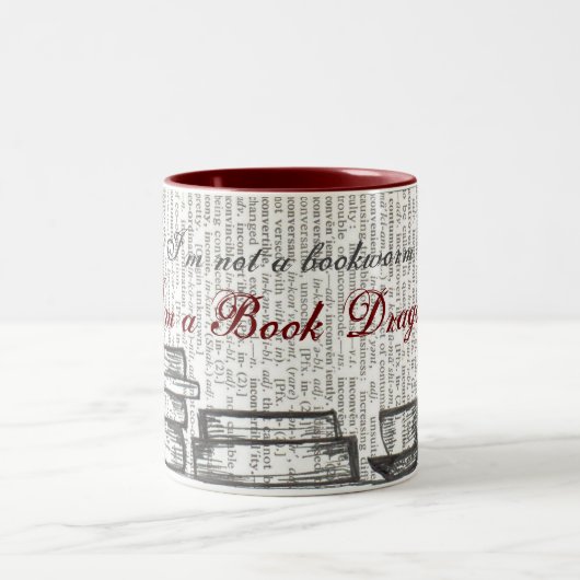 Tasse 2 Couleurs
Je suis un Dragon de Livre (Centre)