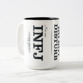Tasse 2 Couleurs Je suis Un INFJ (Devant gauche)