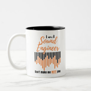 Tasse 2 Couleurs Je suis un ingénieur du son ne me rend pas muet
