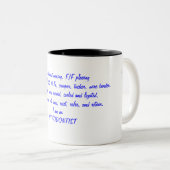 Tasse 2 Couleurs Je suis un orthodontiste (Devant droit)