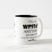 Tasse 2 Couleurs Je suis un rédacteur (Devant droit)