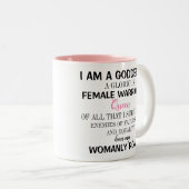 Tasse 2 Couleurs Je suis une déesse (Devant droit)