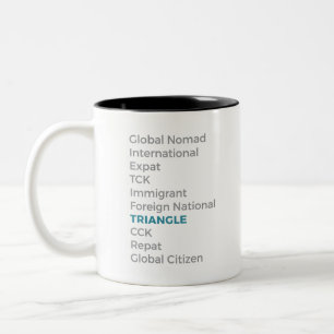 Tasse 2 Couleurs Je suis… une triangle (droitière)