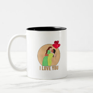 Tasse 2 Couleurs Je T'Aime