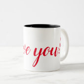 Tasse 2 Couleurs Je t'aime ! (Devant droit)
