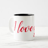 Tasse 2 Couleurs Je t'aime ! (Devant gauche)