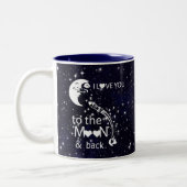 Tasse 2 Couleurs Je t'aime à la lune & retour - Univers (Gauche)