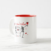 Tasse 2 Couleurs Je t'aime à mort (Devant gauche)