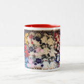 Tasse 2 Couleurs Je t'aime Anniversaire Personnalisé (Centre)