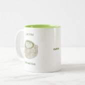 Tasse 2 Couleurs Je t'aime beaucoup Matcha (Devant gauche)