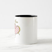 Tasse 2 Couleurs Je t'aime conception (Centre)