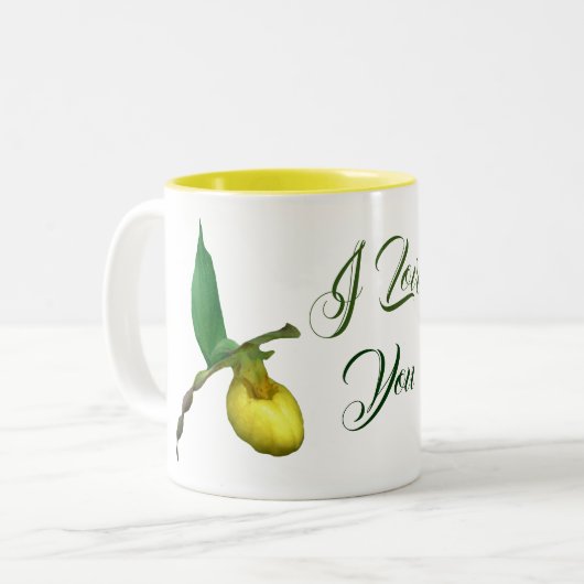 Tasse 2 Couleurs Je T'Aime Lady Chaussure Flower (Devant gauche)
