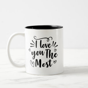 Tasse 2 Couleurs je t'aime le plus