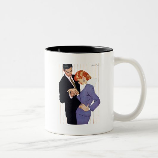 Tasse 2 Couleurs Je T'Aime, Mama Girl 2 (Droit)