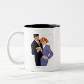 Tasse 2 Couleurs Je T'Aime, Mama Girl 2 (Gauche)