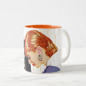 Tasse 2 Couleurs Je t'aime, maman Girl (Devant droit)