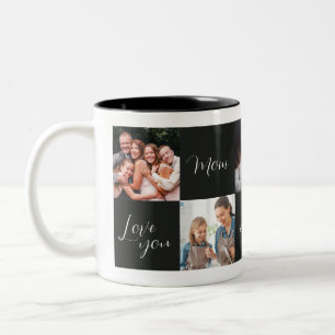Tasse 2 Couleurs "Je t'aime Maman toujours pour toujours" cadeau ph