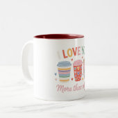 Tasse 2 Couleurs Je T'Aime Plus Que Du Café (Devant gauche)