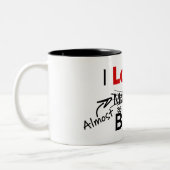 Tasse 2 Couleurs Je t'aime presque autant que Bacon (Gauche)
