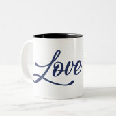 Tasse 2 Couleurs Je t'aime tellement mon amour (Devant gauche)