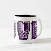 Tasse 2 Couleurs Je t'aime tellement mon amour (Devant droit)