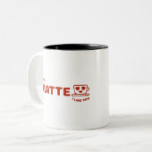 Tasse 2 Couleurs Je T'Aime Un Latte (Devant gauche)