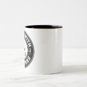 Tasse 2 Couleurs Je travaille avec les Strippers #USAPatriotGraphic (Centre)