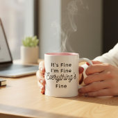 Tasse 2 Couleurs Je vais bien tout va bien