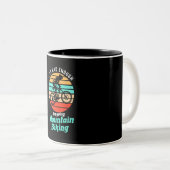 Tasse 2 Couleurs Je Vais En VTT (Devant droit)