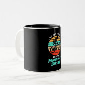 Tasse 2 Couleurs Je Vais En VTT (Devant gauche)