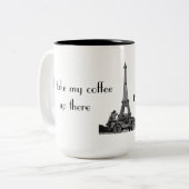 Tasse 2 Couleurs Je vais prendre mon café... (Devant gauche)