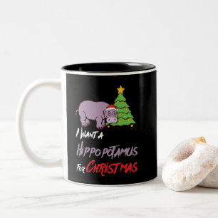 Tasse 2 Couleurs Je Veux Un Hippopotame Pour Un Hippopotame De Noë