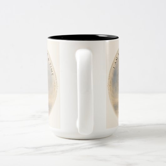 TASSE 2 COULEURS JE VIS DANS UN ESPACE &TEMPS (Poignée)