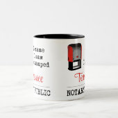 Tasse 2 Couleurs Je Vis Stampé Notaire Public Tennessee (Centre)