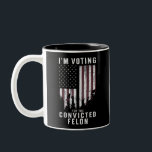 Tasse 2 Couleurs Je vote pour le condamné Felon Pro Trump 2024<br><div class="desc">Je vote pour le condamné Felon Pro Trump 2024</div>