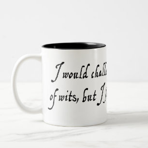 Tasse 2 Couleurs Je vous mettrais au défi d'une bataille d'esprits