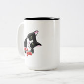 Tasse 2 Couleurs Je vous wuv Chat (Devant gauche)