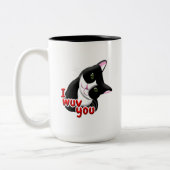 Tasse 2 Couleurs Je vous wuv Chat (Gauche)