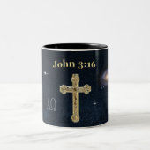 Tasse 2 Couleurs Jean 3:16 (Centre)
