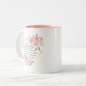 Tasse 2 Couleurs Jean 3:16 Bible Verse inspirant (Devant gauche)