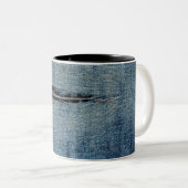 Tasse 2 Couleurs Jeans arrachés (Devant droit)