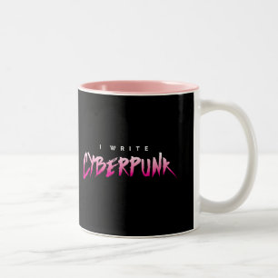 Tasse 2 Couleurs J'écris le Cyberpunk