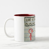Tasse 2 Couleurs Jeff est rouge (Gauche)