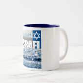 Tasse 2 Couleurs Jérusalem, Israël (Devant droit)