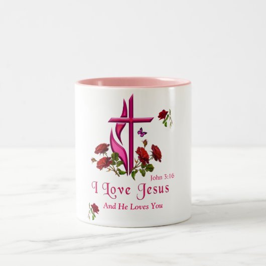 Tasse 2 Couleurs Jésus (Centre)