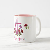 Tasse 2 Couleurs Jésus (Devant droit)