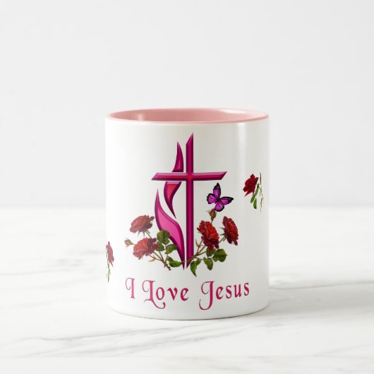 Tasse 2 Couleurs Jésus (Centre)