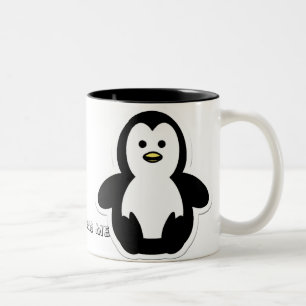 Tasse 2 Couleurs Jésus aime le -Pingouin