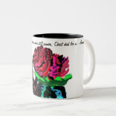 Tasse 2 Couleurs Jésus aime rose (Devant droit)
